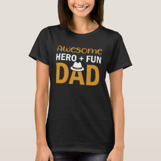 Camiseta Awesome Hero + Fun Dad