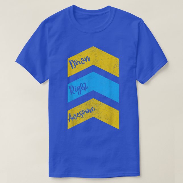 Camiseta Awesome Kid, World Down Síndrome Aware (Diseño del anverso)