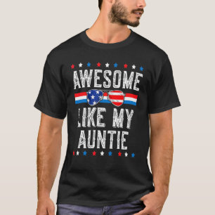 Camiseta Awesome Like My Auntie Family Matching Outfit Pare