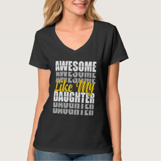 Camiseta Awesome Like My Daughter Father's Day Dad Present