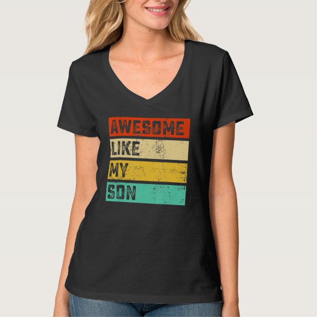 Camiseta Awesome Like My Daughter Father's Day Men Funny (Anverso)