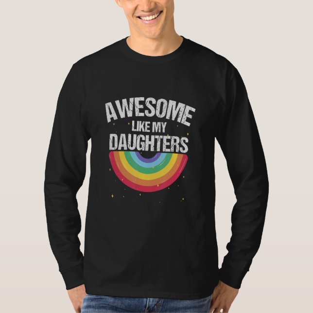 Camiseta Awesome Like My Daughters Pride 10 (Anverso)