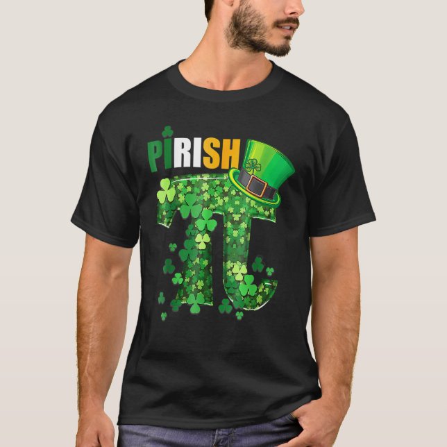 Camiseta Awesome Math Teacher Shamrock St Patrick's Day (Anverso)