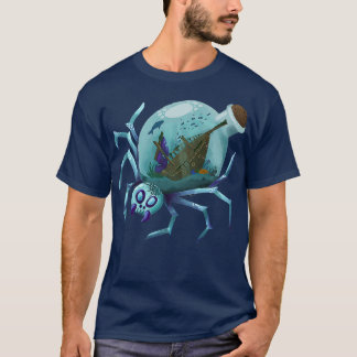 Camiseta Awesome Ocean Aquarium Shipwrect Bottle Spider par