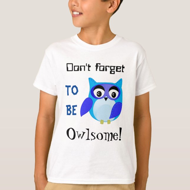 Camiseta Awesome owl personalizado (Anverso)