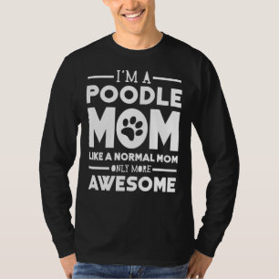 Camiseta Awesome Poodle Mom