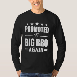Camiseta Awesome Promoted To Big Brother Again  Big Bro Aga
