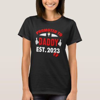 Camiseta Awesome Promoted To Daddy 2023 Pregnancy Announc