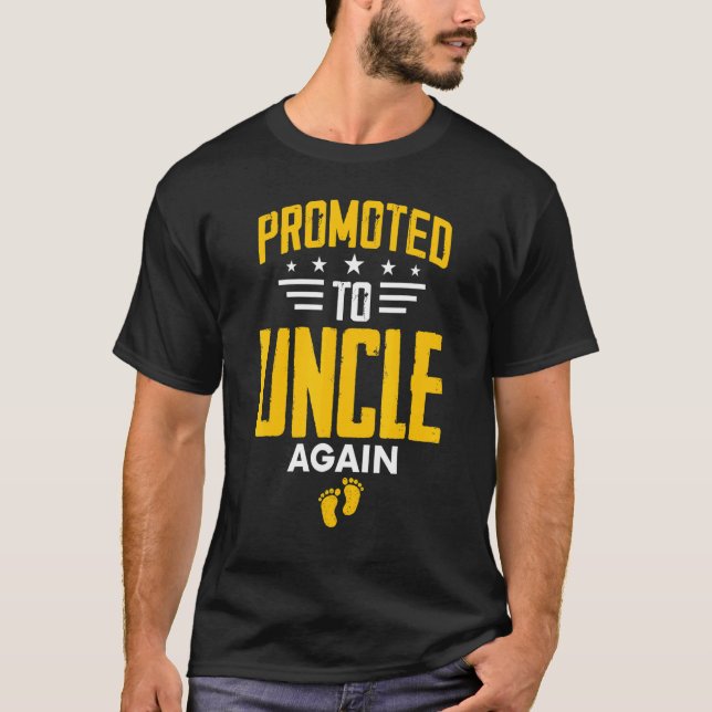 Camiseta Awesome Promoted To Uncle Again Leveling Up To Unc (Anverso)