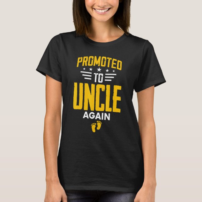 Camiseta Awesome Promoted To Uncle Again Leveling Up To Unc (Anverso)