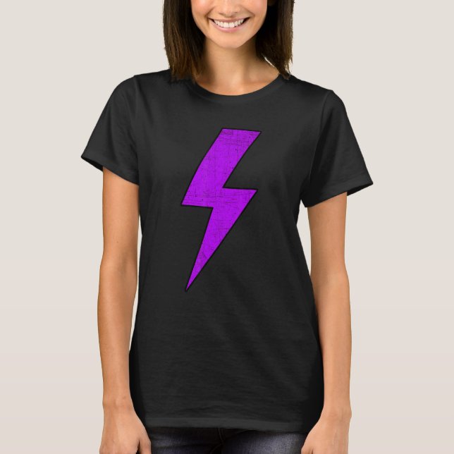 Camiseta Awesome Retro Distressed Front & Back PURPLE Light (Anverso)