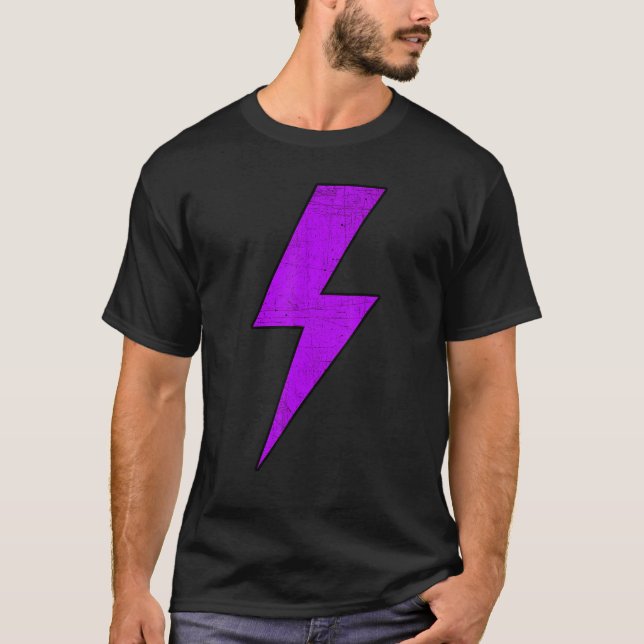 Camiseta Awesome Retro Distressed Front & Back PURPLE Light (Anverso)
