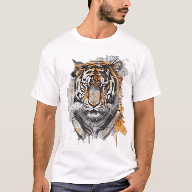 Camiseta Awesome Royal bengal tiger  (Anverso)