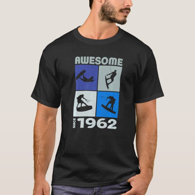 Camiseta Awesome since 1962 Wakeboard lifestyle (Anverso)