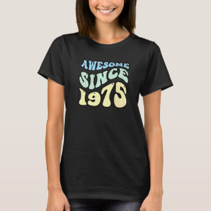 Camiseta Awesome Since 1975 Vintage Retro Birthday  