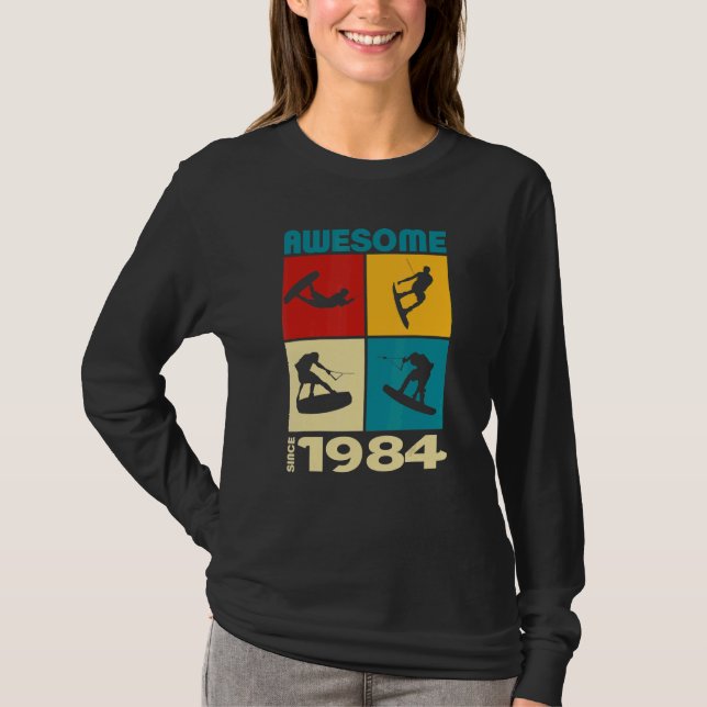 Camiseta Awesome since 1984 Wakeboard lifestyle 1 (Anverso)