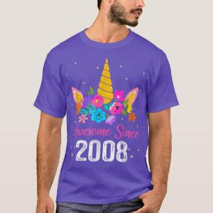 Camiseta Awesome Since 2008 14th Birthday 14 Year Old Unico