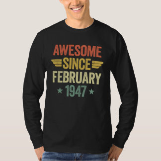Camiseta Awesome Since February 1947