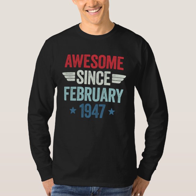 Camiseta Awesome Since February 1947 1 (Anverso)