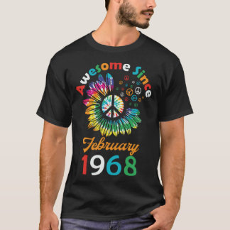 Camiseta Awesome Since February 1968 is a Funny Quote