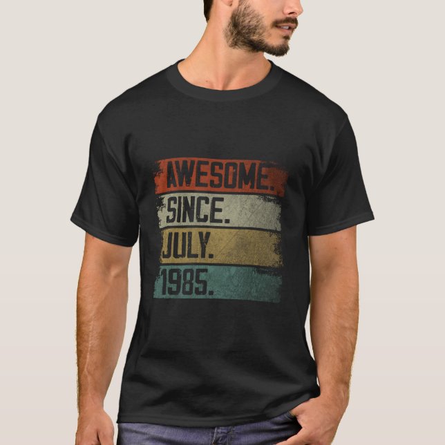 Camiseta Awesome Since July 1985 38Th 38 (Anverso)