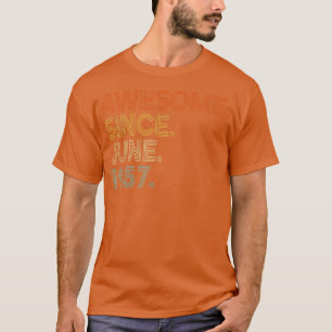 Camiseta Awesome Since June 1957 Vintage 65th Birthday T-Sh
