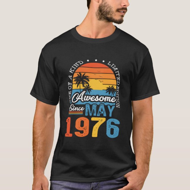Camiseta Awesome Since May 1976 47Th 47 (Anverso)