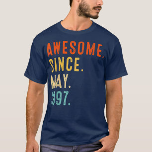 Camiseta Awesome Since May 1997 Vintage 25th Birthday 