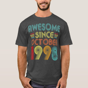 Camiseta Awesome Since October 1998 24 Year Old Vintage 24t