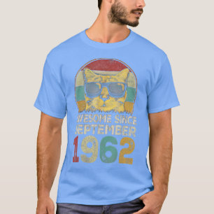 Camiseta Awesome Since September 1962 60th Birthday Gifts C