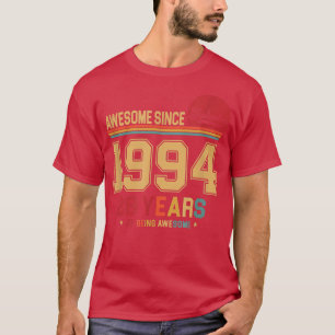 Camiseta Awesome Since September 1994 Vintage Retro 28th Bi
