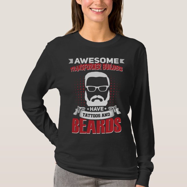 Camiseta Awesome Transformer Builders Job Coworker Tattoo B (Anverso)
