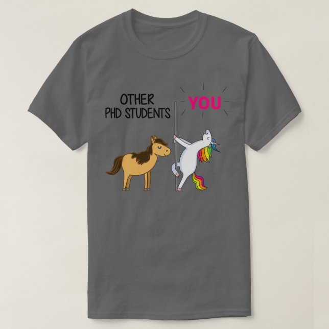Camiseta Awesome Unicorn Gift For PHD Student 1 (Diseño del anverso)