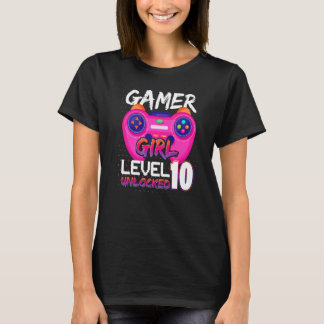 Camiseta Awesome Video Games Controller Level 10 Unlocked G
