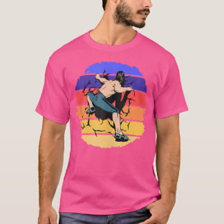 Camiseta Awesome Wall Climber Rock Mountain Climbing Boulde