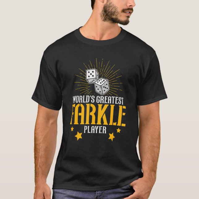 Camiseta Awesome World's Greatest Farkle Player For Farkle  (Anverso)