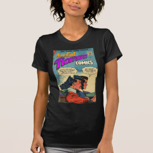 Camiseta Awful Romance Comics - portada de historietas retr