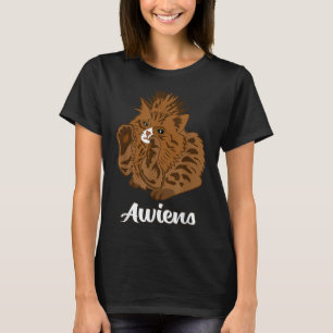 Camiseta Awiens Cat Meme Para Hombres Mujeres Chicas Niños
