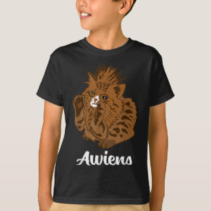 Camiseta Awiens Cat Meme Para Hombres Mujeres Chicas Niños