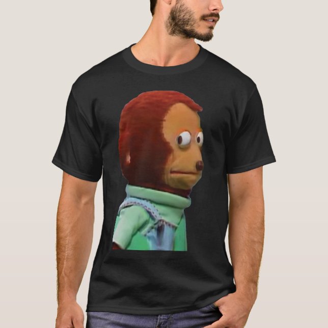 Camiseta Awkward Monkey Puppet Meme (Anverso)