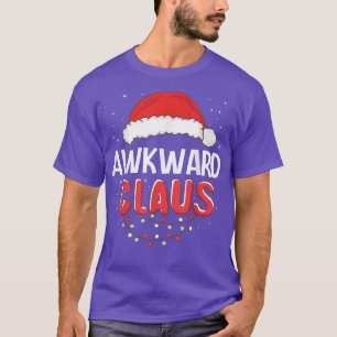 Camiseta Awkward Santa Claus Christmas Matching Costume T-S