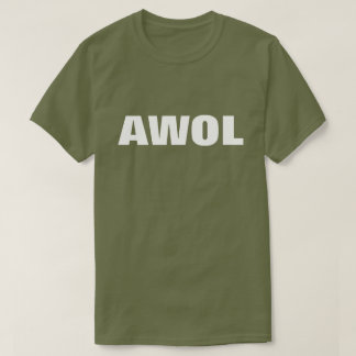 CAMISETA "AWOL": DISEÑO DE TEXTO GRÁFICO MODERNO