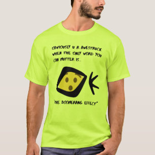 Camiseta "Awstruck" verde de seguridad Boomeranged