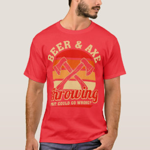 Camiseta Ax Arrojando Cerveza Retro Amarilla Ax Que Podría
