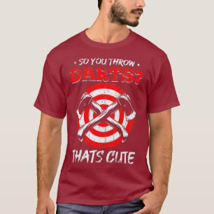 Camiseta Ax Arrojándole Arrojadores Ax De Dardos