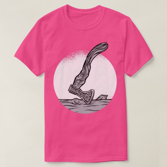 Camiseta Ax de Viking Ornamental (Diseño del anverso)