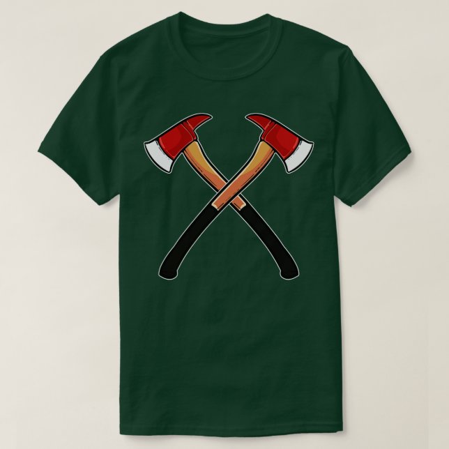 Camiseta Ax Firefighter Fireman (Diseño del anverso)