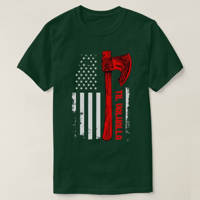 Camiseta Ax Flag Norse Mythology TShirt (Diseño del anverso)