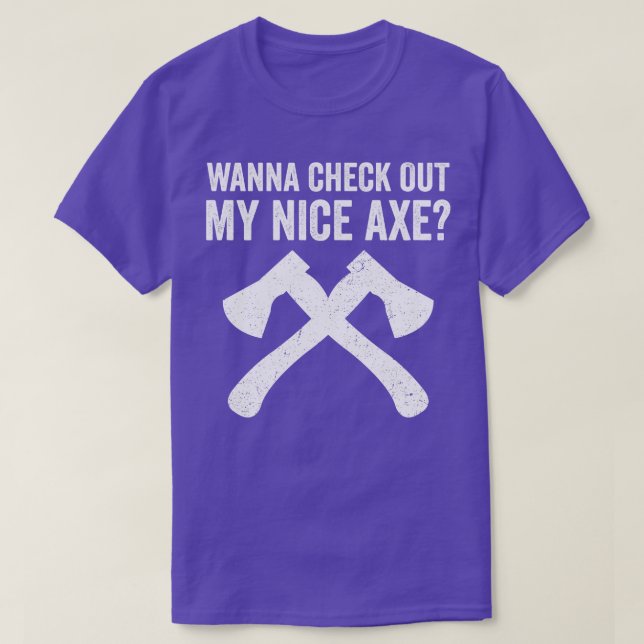 Camiseta Ax Lanzando Divertido Ax Thrower Pun (Diseño del anverso)