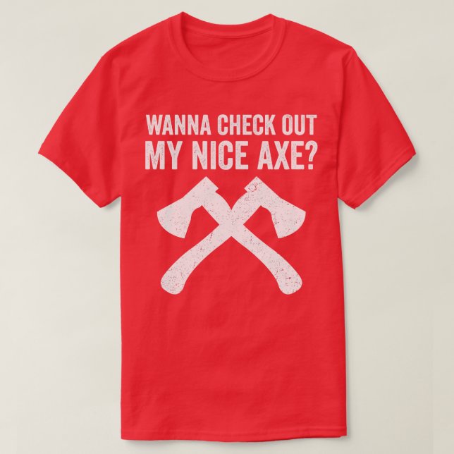 Camiseta Ax Lanzando Divertido Ax Thrower Pun (Diseño del anverso)